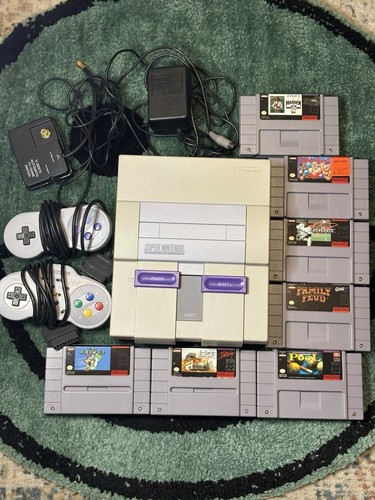 Super Nintendo console and game image for value guide